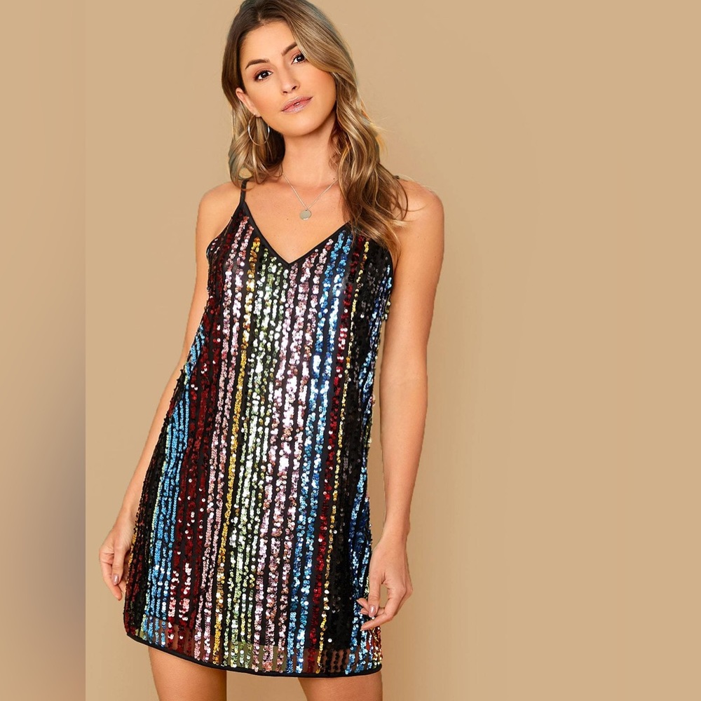 Show Me Your Mumu Vivian Sequin Slip Dress - Like New